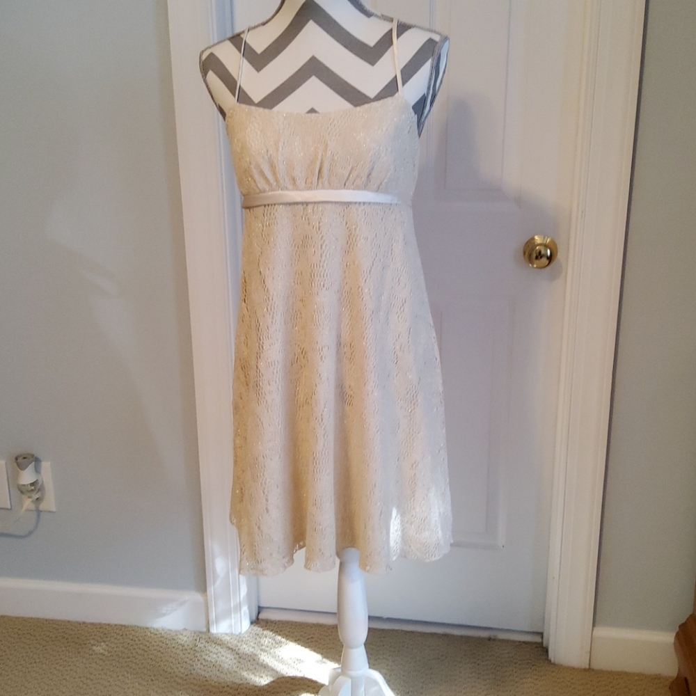 Byerwear Too cream and gold dress
